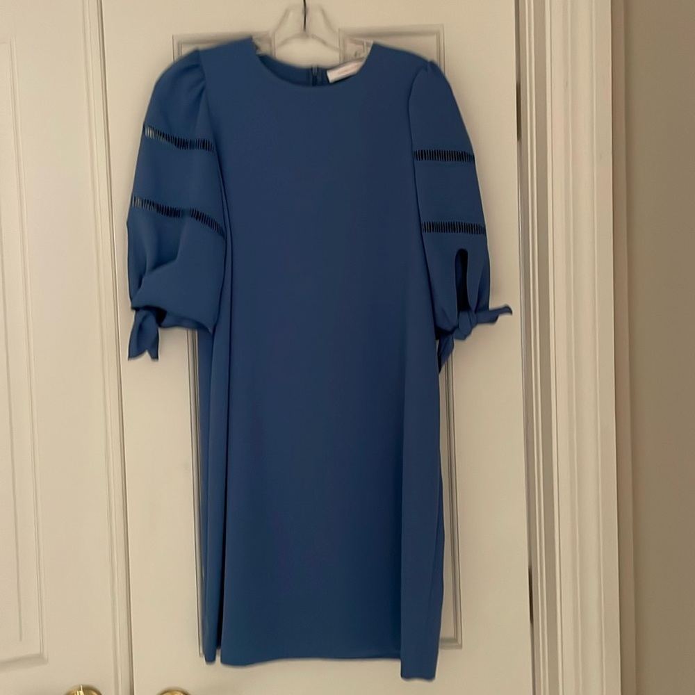 Beautiful SeeByChole dress/ brand new/ornate sleeves and straight body